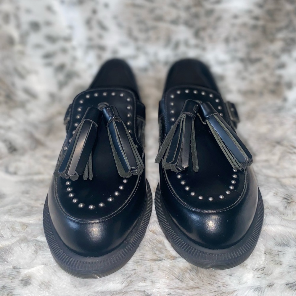 Dr. Martens Shoes | Style: Garcia Stud | Black — Polished Smooth | Size US 9